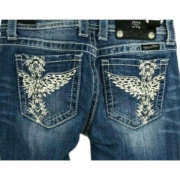 Miss Me Denim - Miss Me Jeans Bootcut Cross Wings Bling